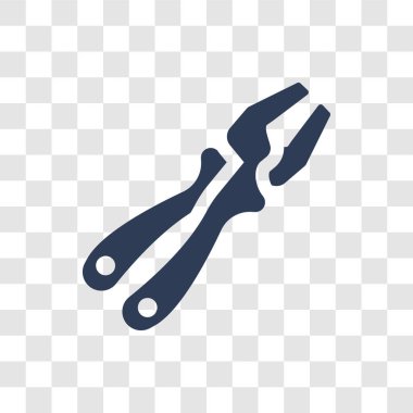 Pense simgesi. Trendy pense logo kavramı inşaat koleksiyonundan şeffaf arka plan üzerinde