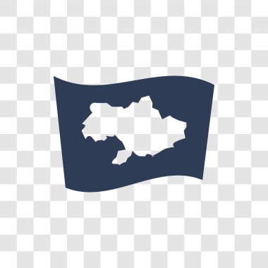 Ukrayna bayrağı simgesi. Trendy Ukrayna bayrağı logo kavramı ülke bayrakları Collection şeffaf arka plan üzerinde