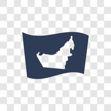 Birleşik Arap Emirlikleri bayrağı simgesi. Trendy Birleşik Arap Emirlikleri bayrağı logo kavramı ülke bayrakları Collection şeffaf arka plan üzerinde