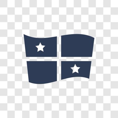 Panama bayrak simgesi. Trendy Panama bayrağı logo kavramı ülke bayrakları Collection şeffaf arka plan üzerinde