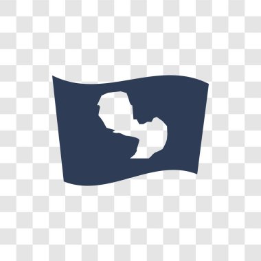 Paraguay bayrak simgesi. Trendy Paraguay bayrak logo kavramı ülke bayrakları Collection şeffaf arka plan üzerinde