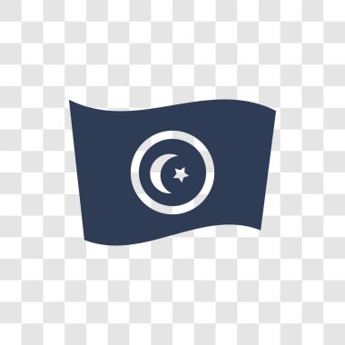 Tunus bayrak simgesi. Trendy Tunus bayrağı logo kavramı ülke bayrakları Collection şeffaf arka plan üzerinde