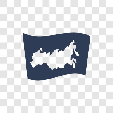 Rusya bayrak simgesi. Trendy Rusya bayrağı logo kavramı ülke bayrakları Collection şeffaf arka plan üzerinde