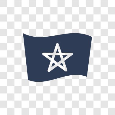 Fas bayrak simgesi. Trendy Fas bayrak logo kavramı ülke bayrakları Collection şeffaf arka plan üzerinde