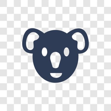 Avustralya Koala simgesi. Trendy Avustralya Koala logo kavramı kültür koleksiyonundan şeffaf arka plan üzerinde
