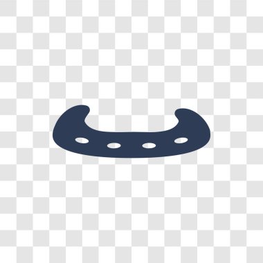 Kızılderili Kano simgesi. Trendy Kızılderili Kano logo kavramı kültür koleksiyonundan şeffaf arka plan üzerinde