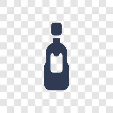 Likör simgesi. Trendy likör logo kavramı kültür koleksiyonundan şeffaf arka plan üzerinde