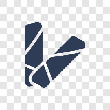 Spring Rolls simgesi. Trendy bahar rulo logo kavramı kültür koleksiyonundan şeffaf arka plan üzerinde