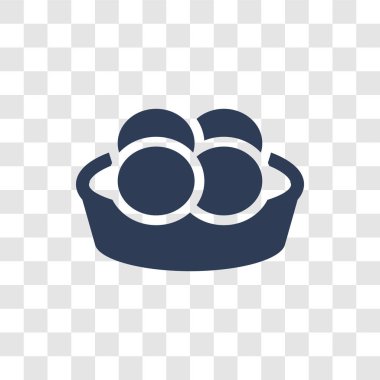 Haşlanmış ekmek simgesi. Trendy haşlanmış ekmek logo kavramı kültür koleksiyonundan şeffaf arka plan üzerinde