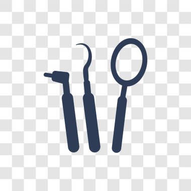 Diş kanca simgesi. Modaya uygun diş kanca logo kavramı dişçi koleksiyonundan şeffaf arka plan üzerinde