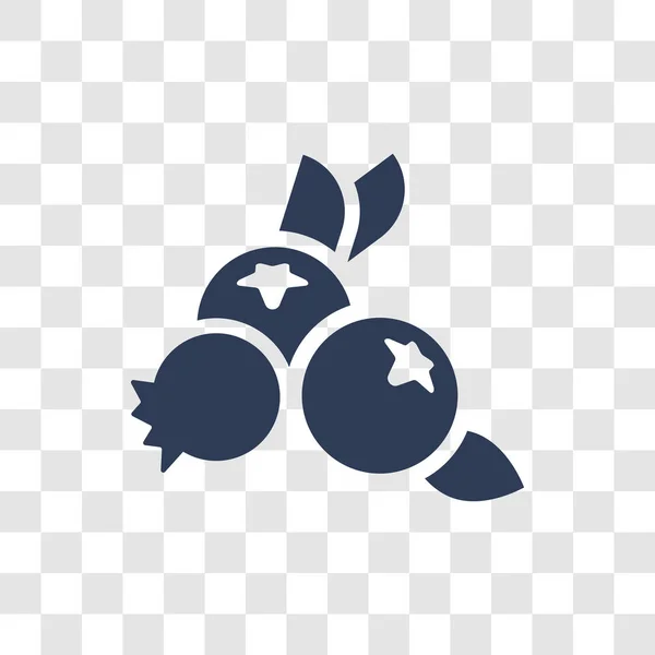 Yaban Mersini Simgesi Trendy Blueberry Logo Kavramı Tarım Tarım Bahçe — Stok Vektör