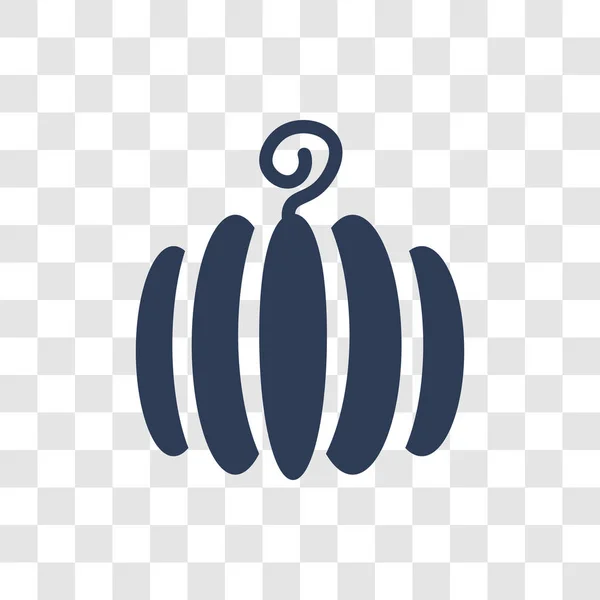 Ícone Abóbora Conceito Logotipo Abóbora Moda Fundo Transparente Agricultura Coleção —  Vetores de Stock