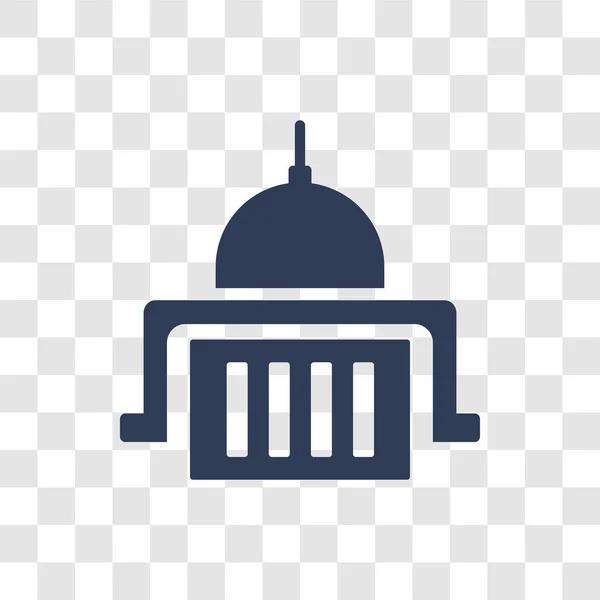 連邦政府機関のアイコン 軍と戦争のコレクションから透明な背景にトレンディな連邦政府機関のロゴのコンセプト — ストックベクタ