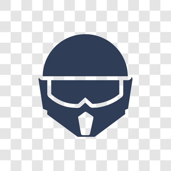 Military Helmet Icon Trendy Military Helmet Logo Concept Transparent Background — Stock Vector