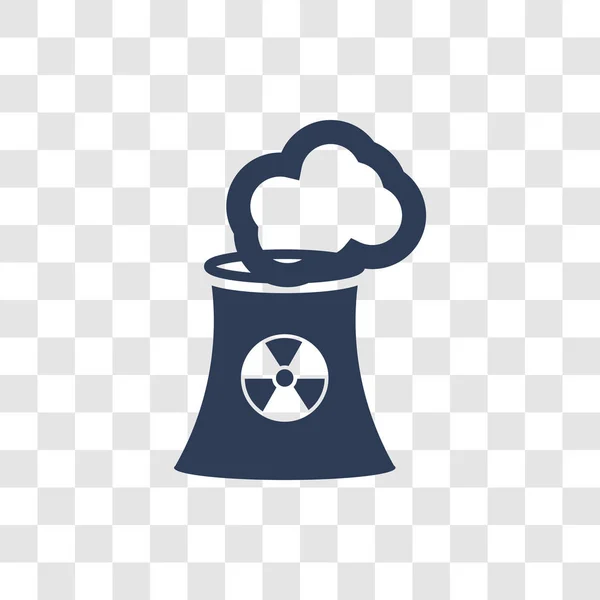 Jaderná Ikona Koncept Módní Jaderné Logo Průhledném Pozadí Armády Válečné — Stockový vektor