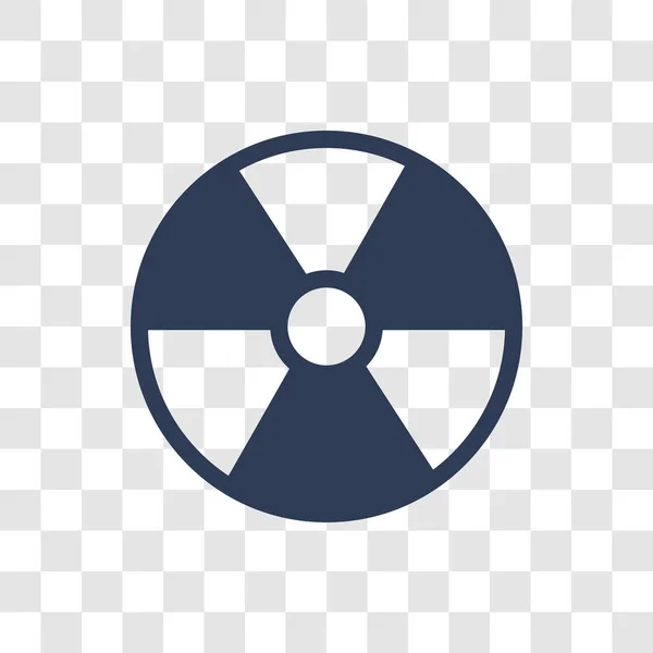 Radyasyon Simgesi Trendy Radyasyon Logo Kavramı Ordu Savaş Koleksiyonundan Şeffaf — Stok Vektör