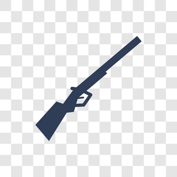 Shotgun Pictogram Trendy Shotgun Logo Concept Transparante Achtergrond Uit Collectie — Stockvector