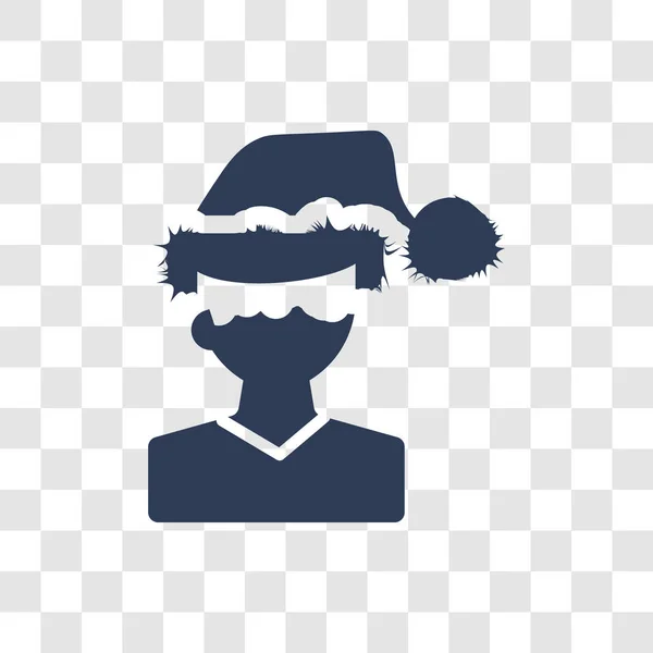 クリスマス少年アイコン クリスマス コレクションから透明な背景にトレンディなクリスマス少年ロゴのコンセプト — ストックベクタ