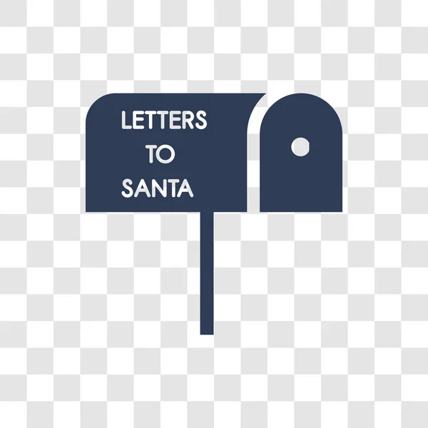 Icône Boîte Aux Lettres Noël Mode Noël Boîte Aux Lettres — Image vectorielle