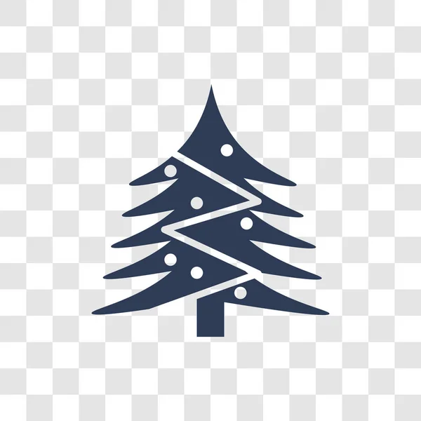 Weihnachtsbaum Ikone Trendiges Weihnachtsbaum Logo Konzept Auf Transparentem Hintergrund Aus — Stockvektor