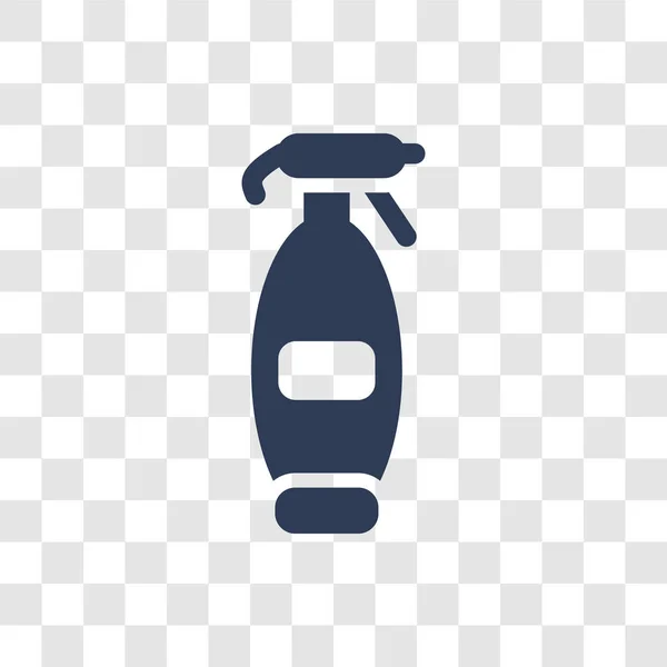 Czyszczenia Spray Ikona Modny Koncepcja Logo Spray Sprzątanie Przezroczystym Tle — Wektor stockowy