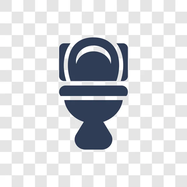 トイレのアイコン コレクションのクリーニングから透明な背景にトレンディなトイレ ロゴのコンセプト — ストックベクタ