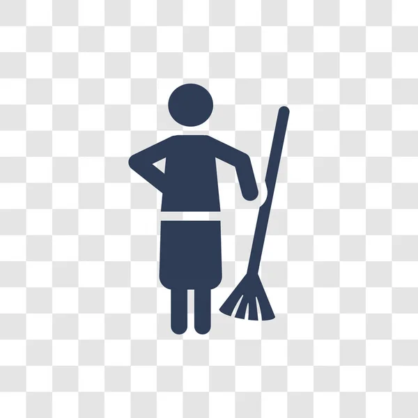 Значок Зачистки Концепция Логотипа Trendy Sweep Прозрачном Фоне Коллекции Очистки — стоковый вектор