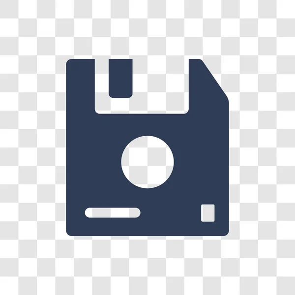 Icône Disquette Concept Logo Trendy Diskette Sur Fond Transparent Collection — Image vectorielle