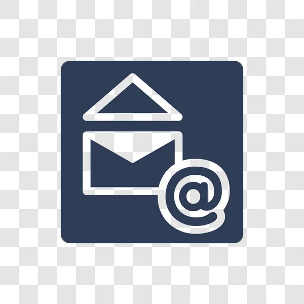 Εικονίδιο Ηλεκτρονικού Ταχυδρομείου Μοντέρνα Έννοια Λογότυπο Email Διαφανές Φόντο Από — Διανυσματικό Αρχείο