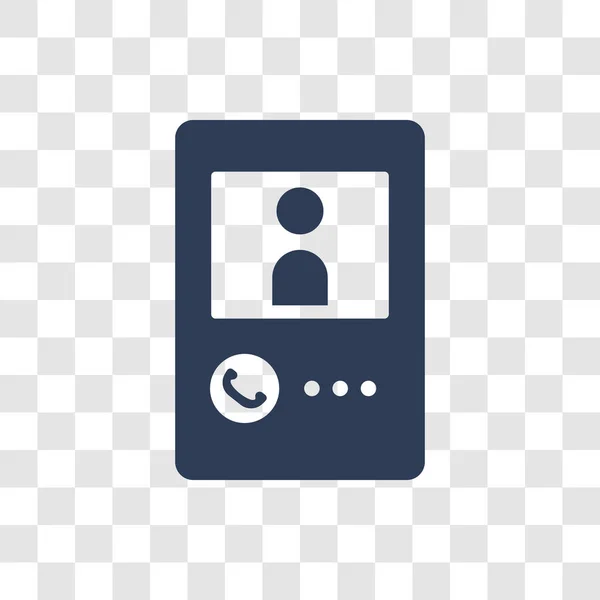 Eingehende Anrufe Trendiges Eingehendes Call Logo Konzept Auf Transparentem Hintergrund — Stockvektor