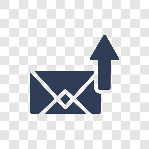 Піктограма Вихідної Скриньки Концепція Логотипу Trendy Outbox Прозорому Тлі Колекції — стоковий вектор