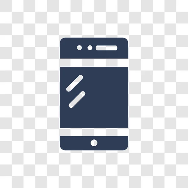 Значок Смартфона Современная Концепция Логотипа Смартфона Прозрачном Фоне Коллекции Коммуникаций — стоковый вектор
