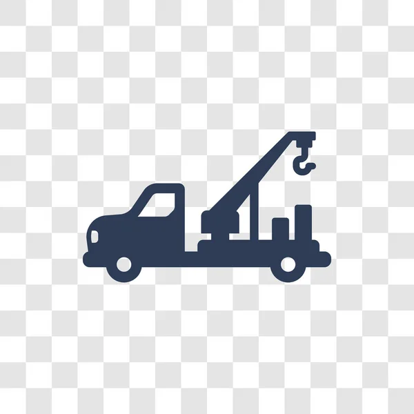 Icône Camion Grue Logo Camion Grue Tendance Concept Sur Fond — Image vectorielle