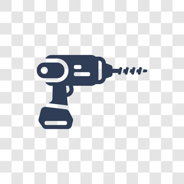 Icône Perceuse Sans Fil Trendy Cordless Drill Logo Concept Sur — Image vectorielle