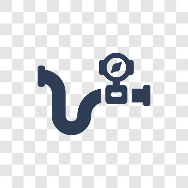 Gasrohrsymbol Trendiges Gasrohr Logo Konzept Auf Transparentem Hintergrund Aus Der — Stockvektor