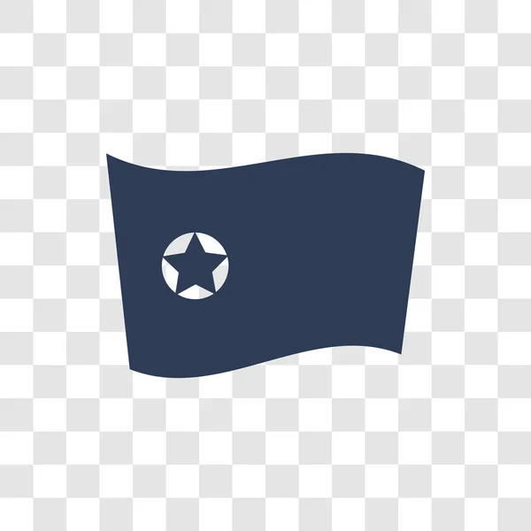 Значок Флага Северной Кореи Теплая Концепция Логотипа Флага Кндр Прозрачном — стоковый вектор