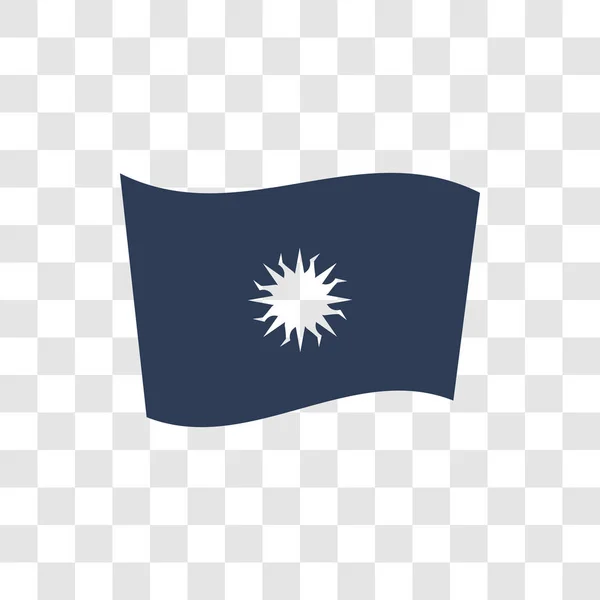 Argentína Zászló Ikonra Divatos Argentína Jelző Embléma Koncepció Átlátszó Hátterű — Stock Vector