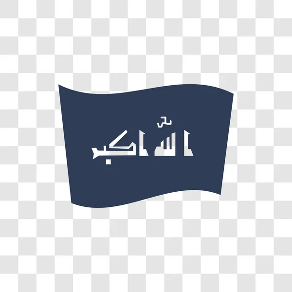 Ikona Příznaku Irák Módní Koncept Loga Vlajka Iráku Průhledném Pozadí — Stockový vektor