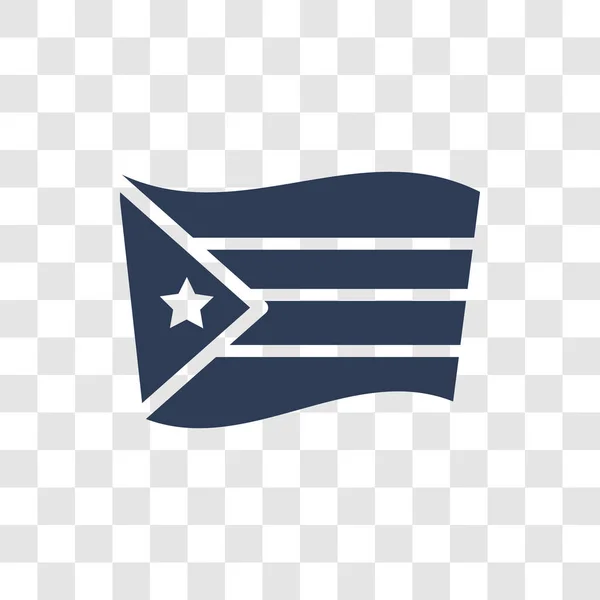 Ikon Bendera Puerto Rico Konsep Logo Bendera Trendy Puerto Rico - Stok Vektor