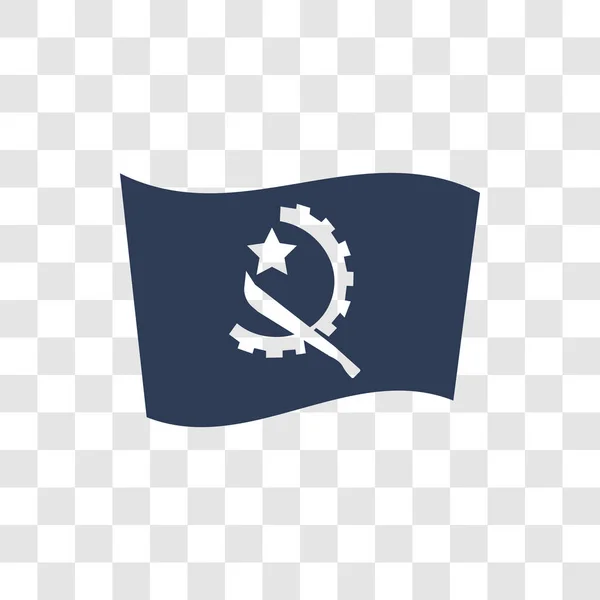 Αγκόλα Εικονίδιο Σημαίας Μοντέρνα Αγκόλα Σημαία Λογότυπο Έννοια Διαφανές Φόντο — Διανυσματικό Αρχείο