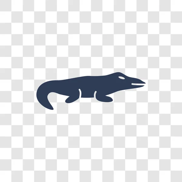 Australische Alligator Ikone Trendiges Australisches Alligator Logo Konzept Auf Transparentem — Stockvektor