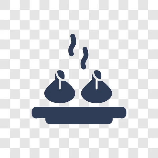 Значок Пельмени Концепция Логотипа Trendy Dumplings Прозрачном Фоне Коллекции Culture — стоковый вектор