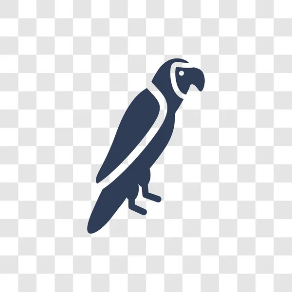 Macaw Ícone Ramo Macaw Moda Conceito Logotipo Ramo Fundo Transparente — Vetor de Stock