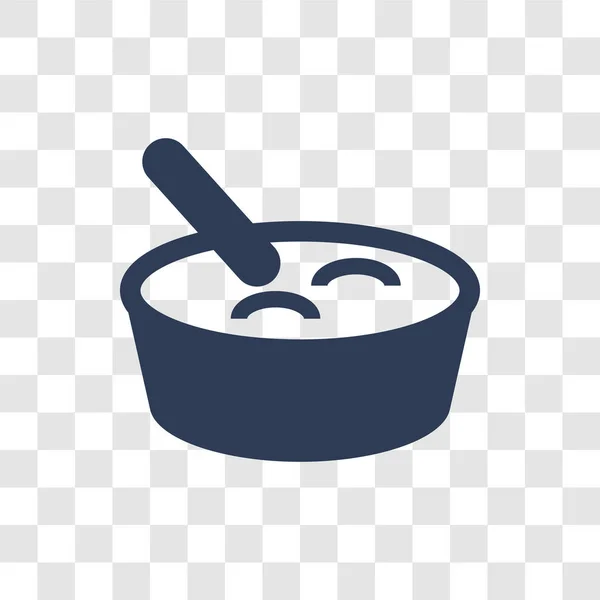 Ikon Pudding Beras Konsep Logo Trendy Rice Pudding Mengenai Latar - Stok Vektor