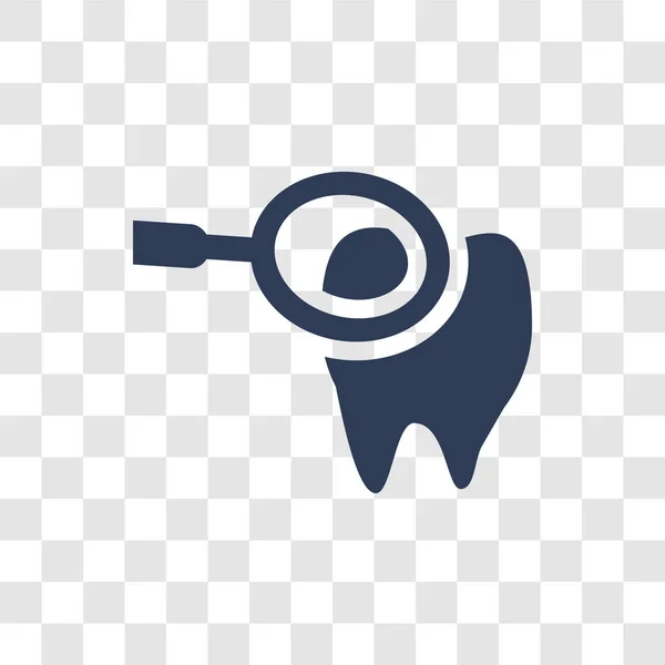 Zahnuntersuchungssymbol Trendy Dental Checkup Logo Konzept Auf Transparentem Hintergrund Aus — Stockvektor