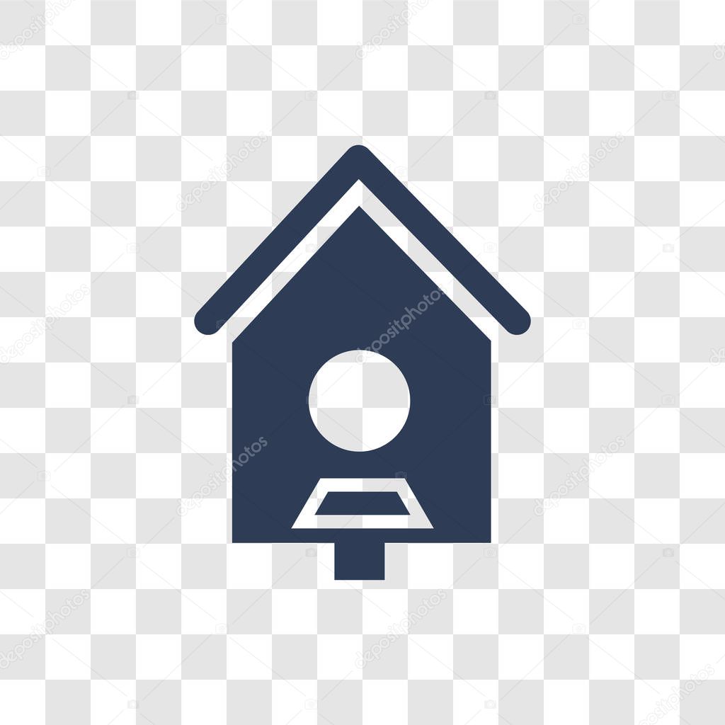 Bird house icon. Trendy Bird house logo concept on transparent background from Agriculture Farming and Gardening collection