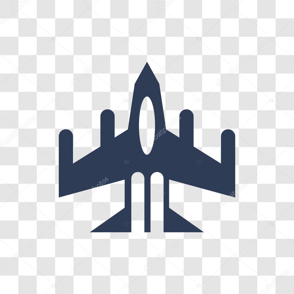 Air force icon. Trendy Air force logo concept on transparent background from army and war collection