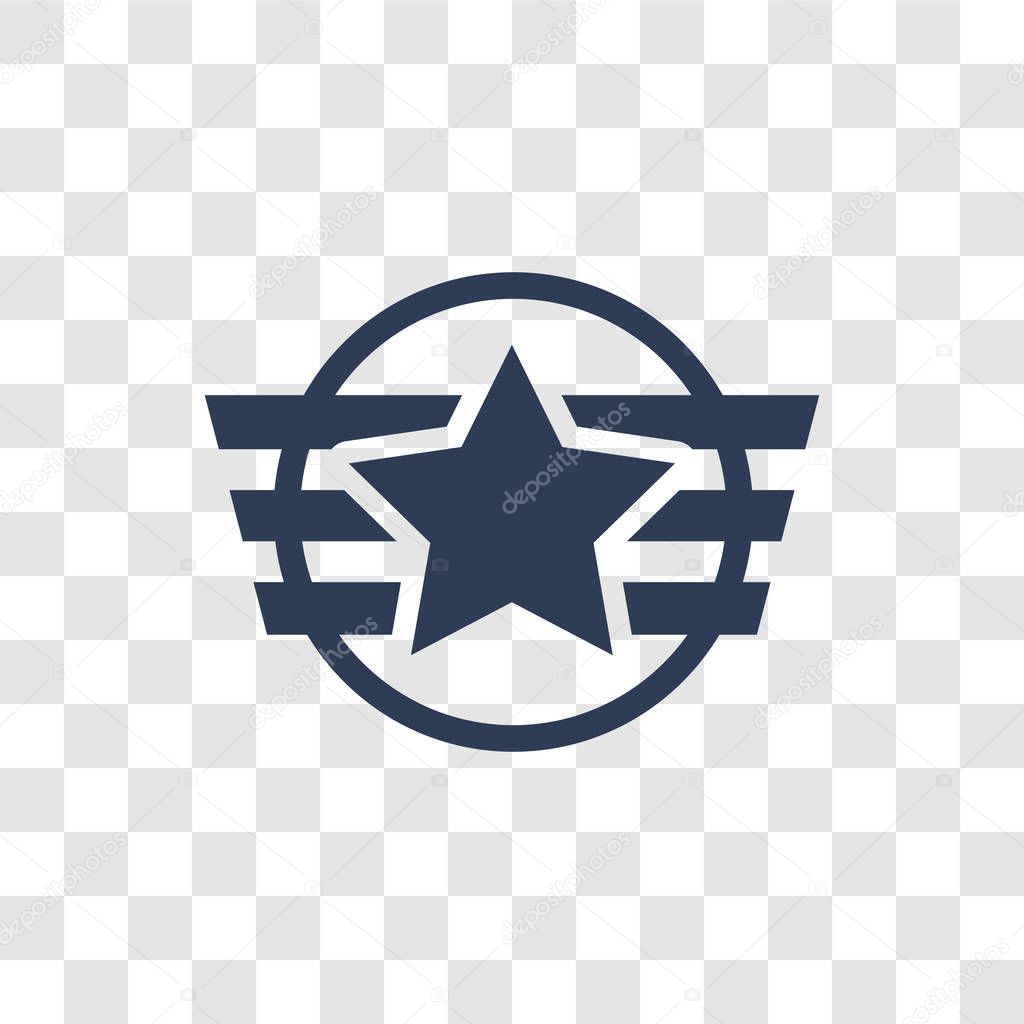 Insignia icon. Trendy Insignia logo concept on transparent background from army and war collection