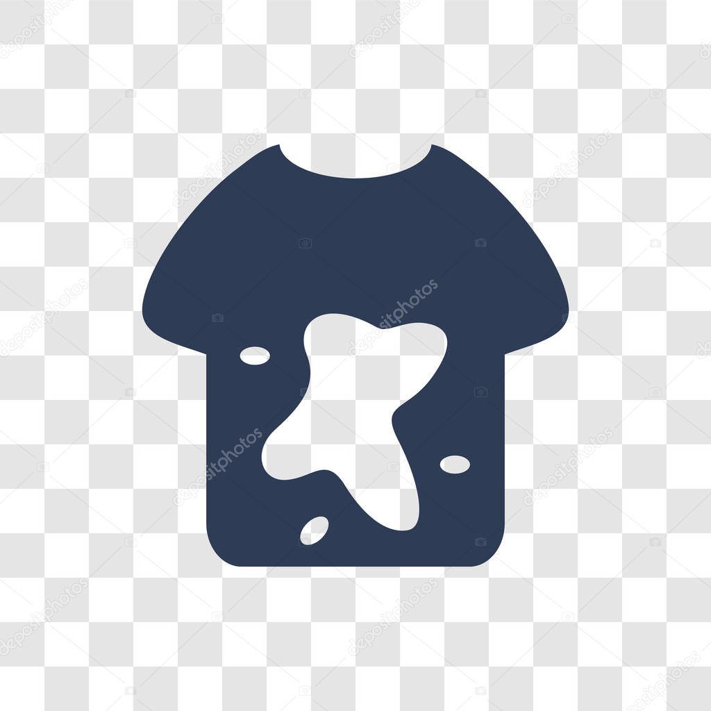 Stain remover icon. Trendy stain remover logo concept on transparent background from cleaning collection