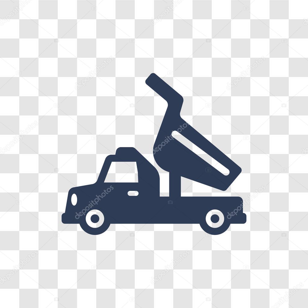 Dumper icon. Trendy Dumper logo concept on transparent background from Construction collection